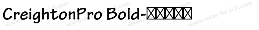 CreightonPro Bold字体转换